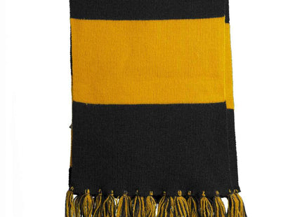SportTek Spectator Scarf STA02 Black Gold OSFA