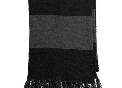 SportTek Spectator Scarf STA02 Black Iron Grey OSFA