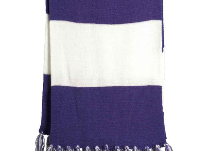 SportTek Spectator Scarf STA02 Purple White OSFA