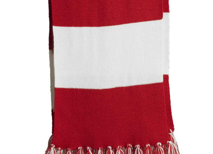 SportTek Spectator Scarf STA02 True Red White OSFA