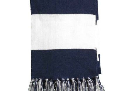 SportTek Spectator Scarf STA02 True Navy White OSFA