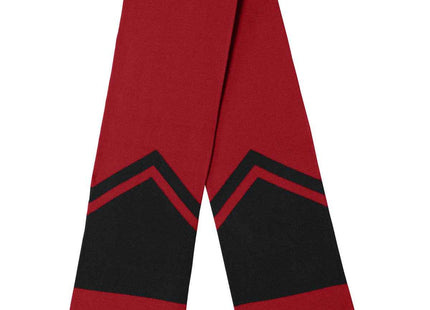 SportTek Gameday Scarf STA06 Deep Red Black OSFA