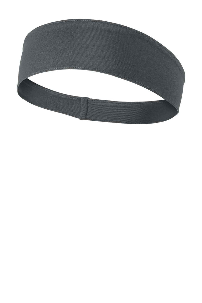 SportTek PosiCharge Competitor Headband STA35 Iron Grey OSFA