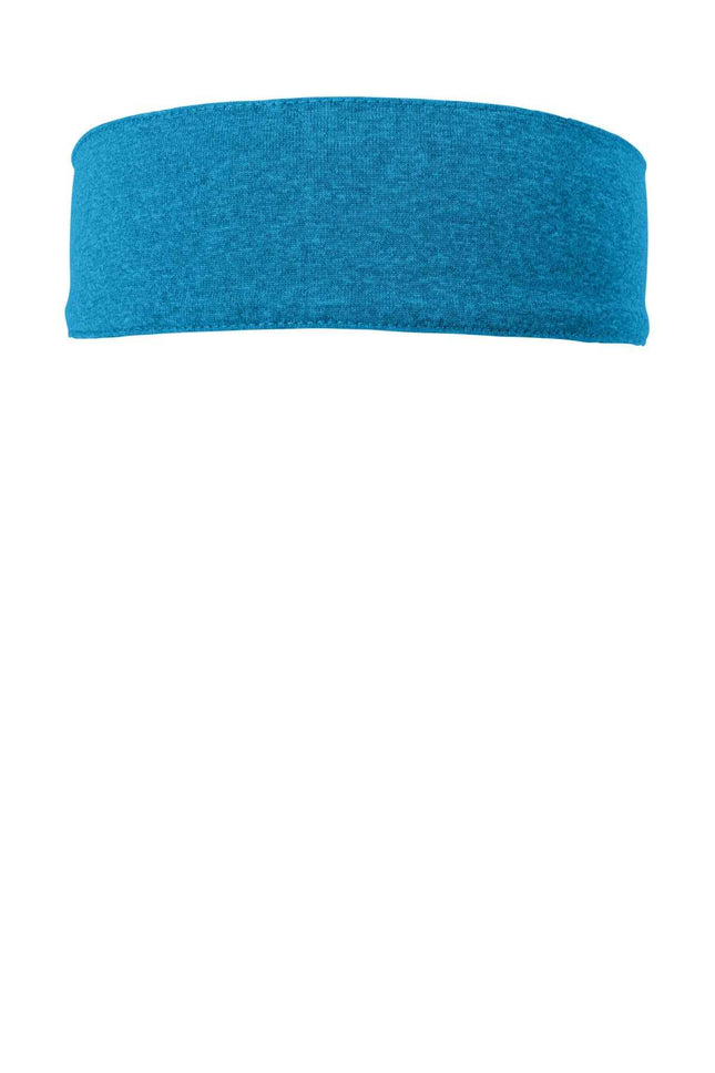 SportTek Contender Headband STA46 Blue Wake Heather OSFA