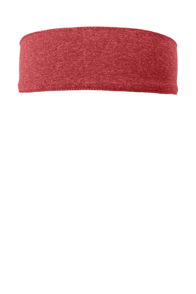 SportTek Contender Headband STA46 Scarlet Heather OSFA