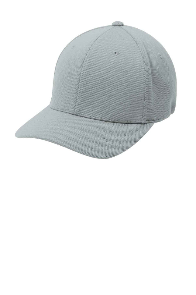 SportTek Flexfit Cool & Dry Poly Block Mesh Cap STC22 Grey Heather