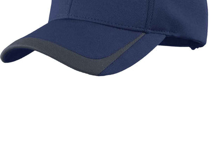 SportTek Pique Colorblock Cap STC24 True Navy Graphite OSFA