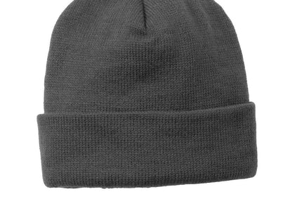 SportTek Solid Pom Pom Beanie STC37