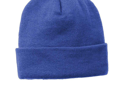 SportTek Solid Pom Pom Beanie STC37