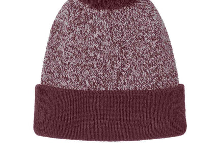 SportTek Halftime Heather Pom Beanie STC68