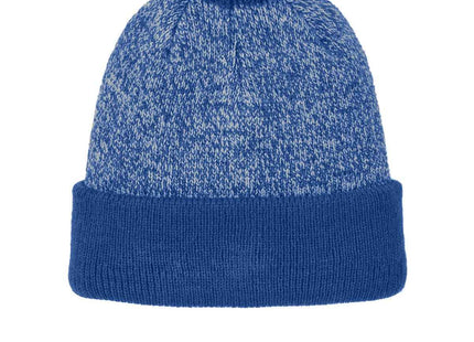 SportTek Halftime Heather Pom Beanie STC68