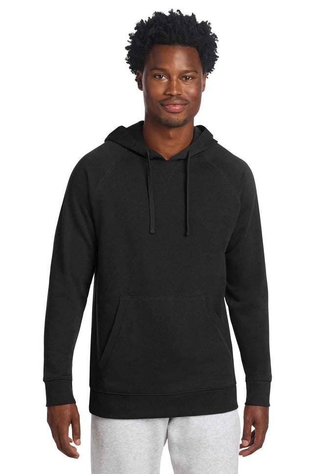SportTek Drive Fleece Pullover Hoodie STF200 Black