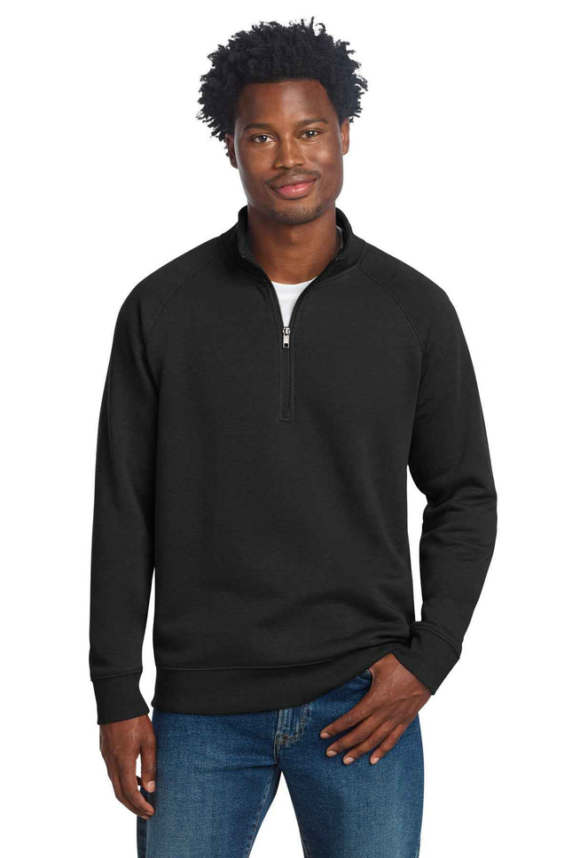 SportTek Drive Fleece 1/4Zip Pullover STF202 Black