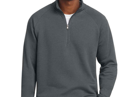 SportTek Drive Fleece 1/4Zip Pullover STF202 Dark Smoke Grey