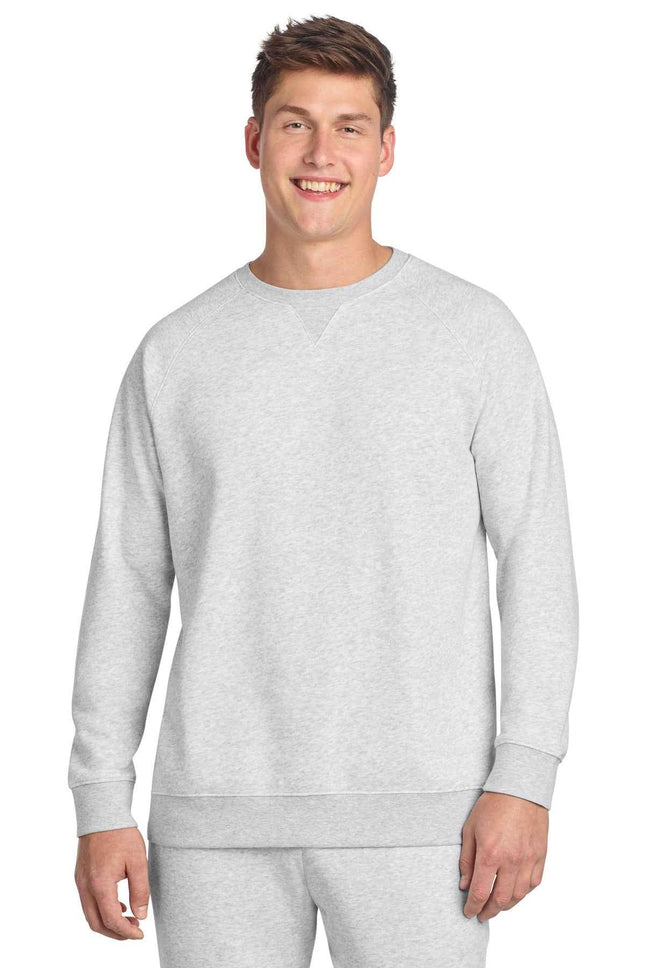 SportTek Drive Fleece Crewneck STF203 Athletic Heather