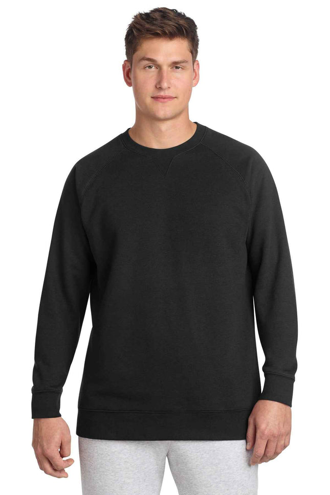 SportTek Drive Fleece Crewneck STF203 Black