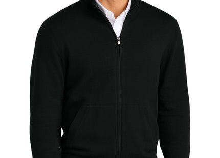 Port Authority Easy Care FullZip Sweater SW2901 Deep Black