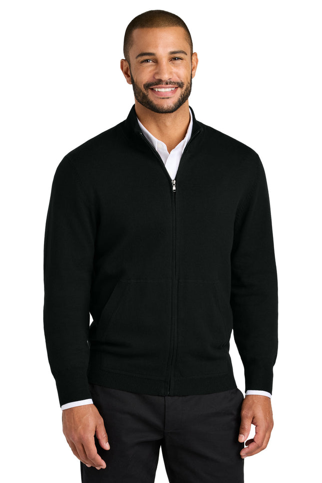 Port Authority Easy Care FullZip Sweater SW2901 Deep Black