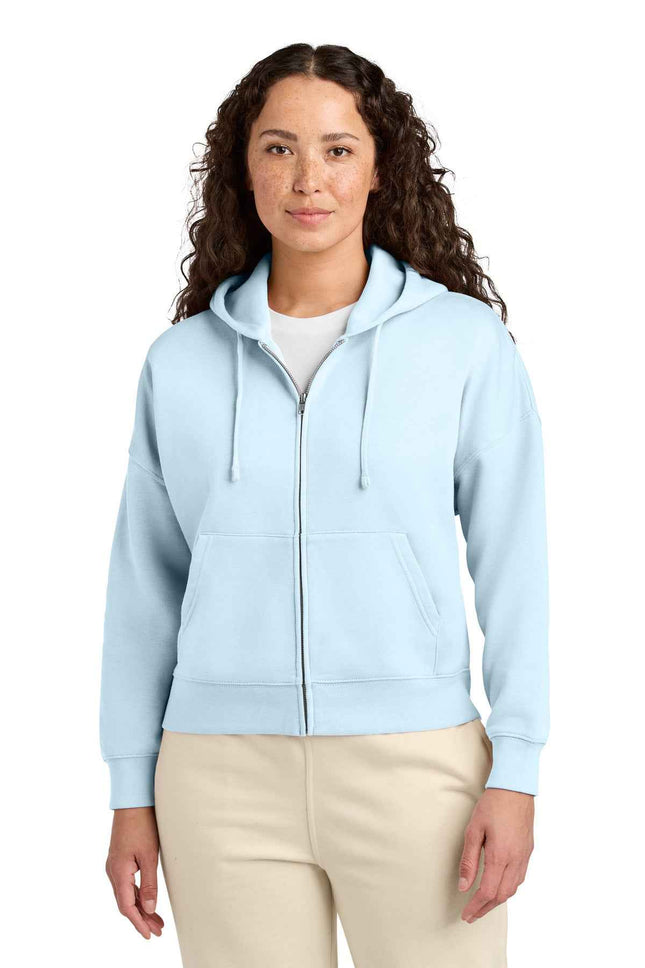 Stanley/Stella Women's Stella Ida FullZip Hooded Sweatshirt SXW037 Blue Ice