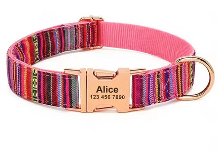 Personalized Nylon Dog Collar