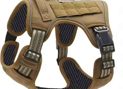 Dog Tactical Harness Military Style Vest With Reflective Straps & Control Handle