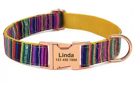 Personalized Nylon Dog Collar