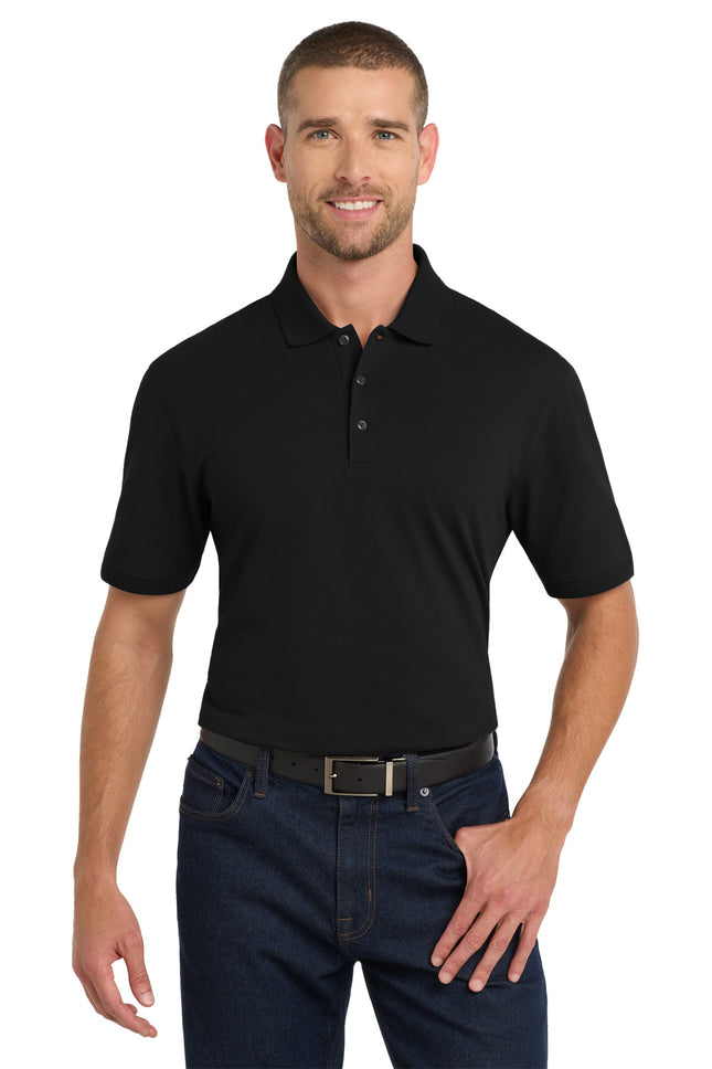 Port Authority Tall EZCotton Polo TK8000 Black