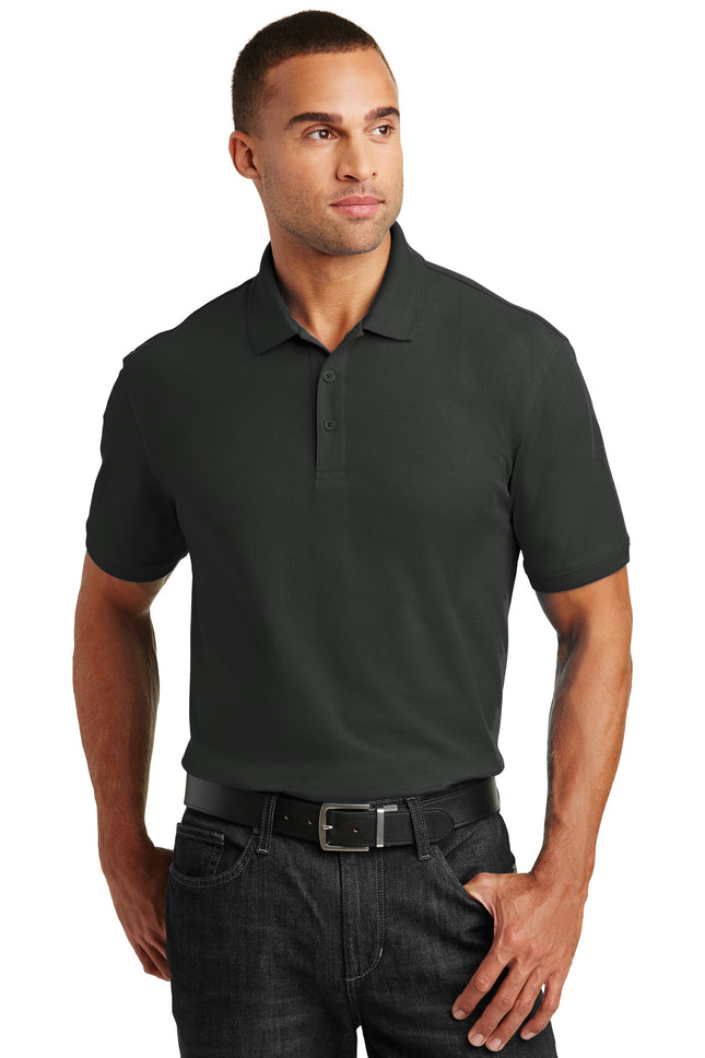 Port Authority Tall Core Classic Pique Polo TLK100 Deep Black