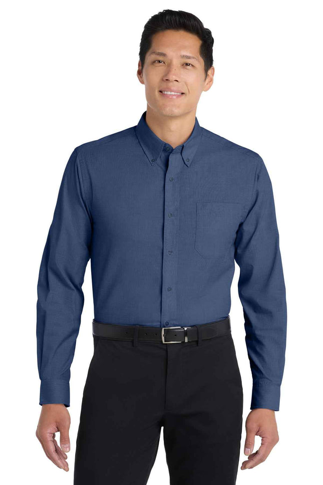 Port Authority Tall Crosshatch Easy Care Shirt TLS640