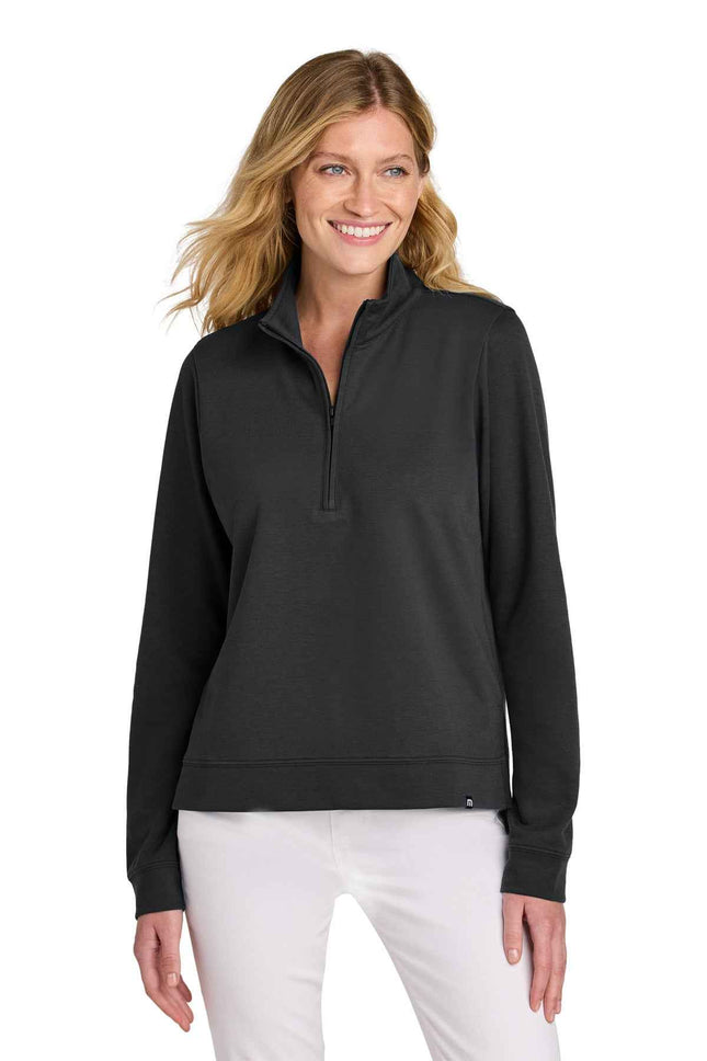 TravisMathew Women's Coveside 1/2Zip TM1LD007 Black
