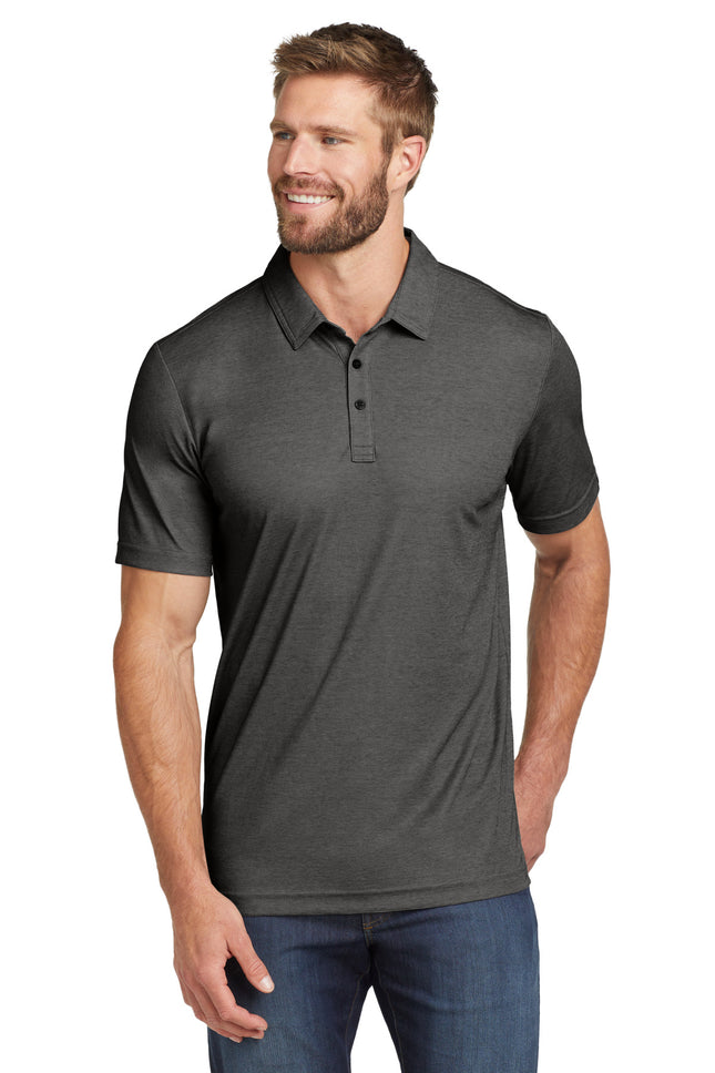 TravisMathew Oceanside Heather Polo TM1MU412 Black Heather