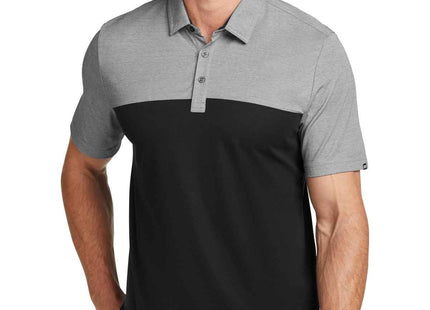 TravisMathew Oceanside Blocked Polo TM1MU414 Black Heather Black