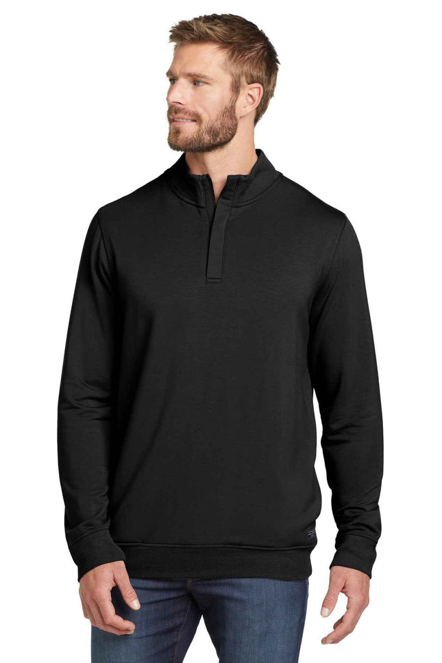 TravisMathew Newport 1/4Zip Fleece TM1MU419 Black