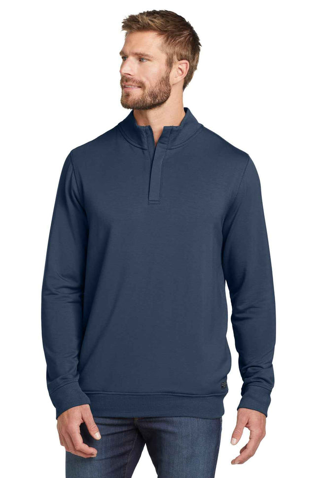 TravisMathew Newport 1/4Zip Fleece TM1MU419 Blue Nights