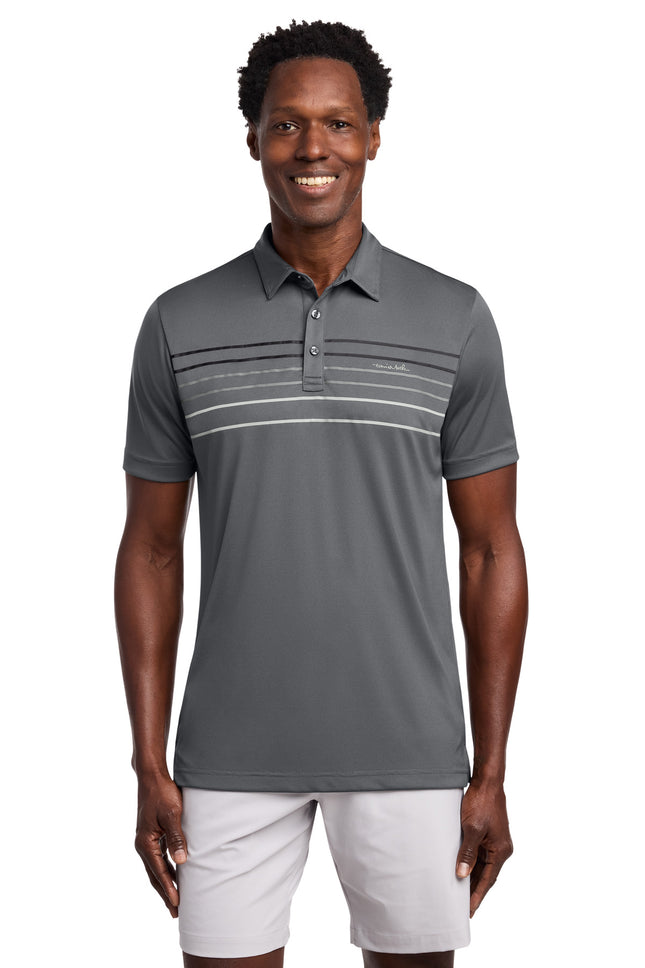 TravisMathew Coto Performance Chest Stripe Polo TM1MY400 Dark Grey