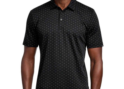 TravisMathew Oceanside Geo Polo TM1MY403 Black Aegean Blue