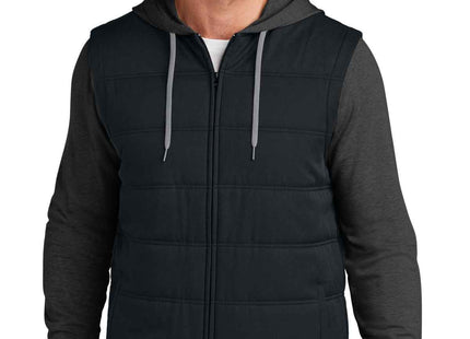 TravisMathew Tides Up Hooded Jacket TM1MZ336 Black Black Heather