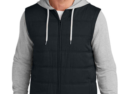 TravisMathew Tides Up Hooded Jacket TM1MZ336 Black Grey Heather