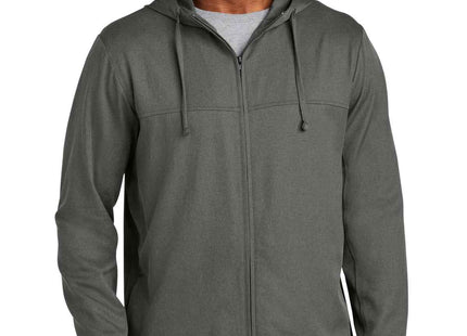 TravisMathew Balboa Hooded FullZip Jacket TM1MZ338 Dark Grey Heather