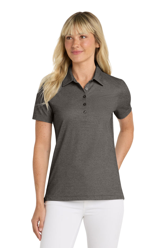 TravisMathew Women's Oceanside Heather Polo TM1WW002 Black Heather