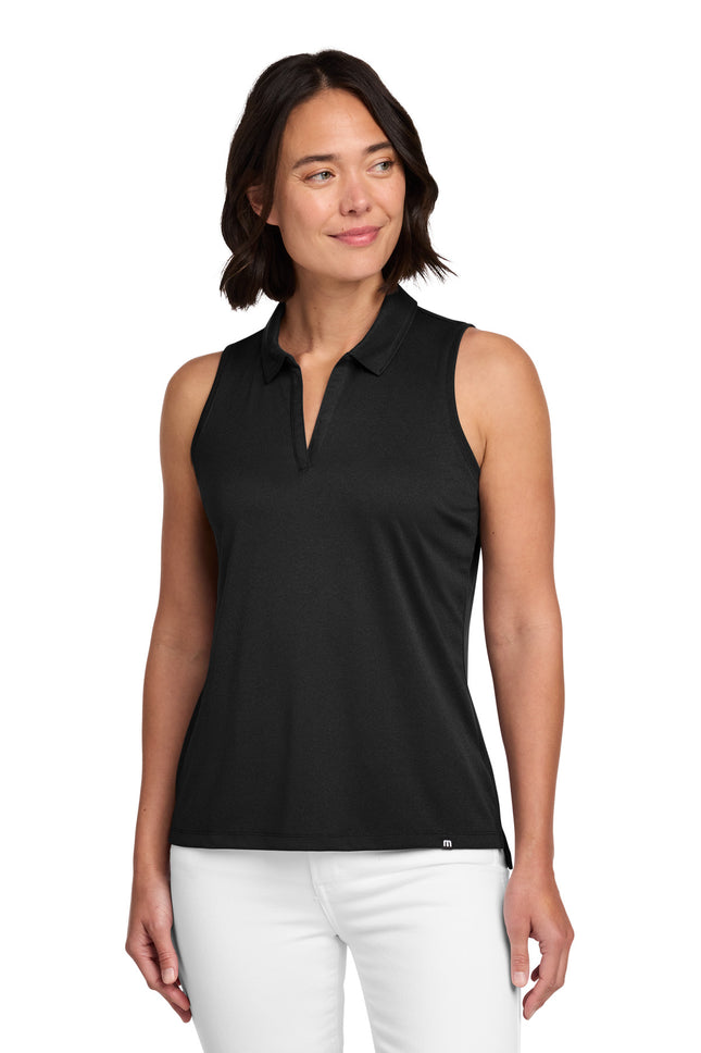 TravisMathew Women's Coto Performance Sleeveless Polo TM1WX001 Black