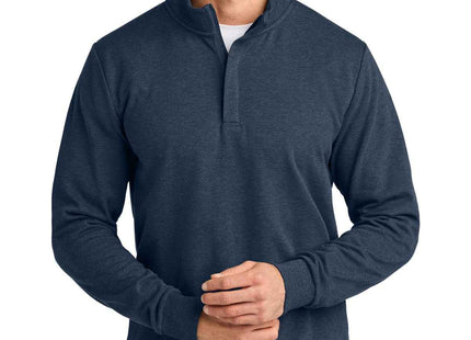 TravisMathew Ocean Villa 1/4Zip TMA41421 Blue Heather