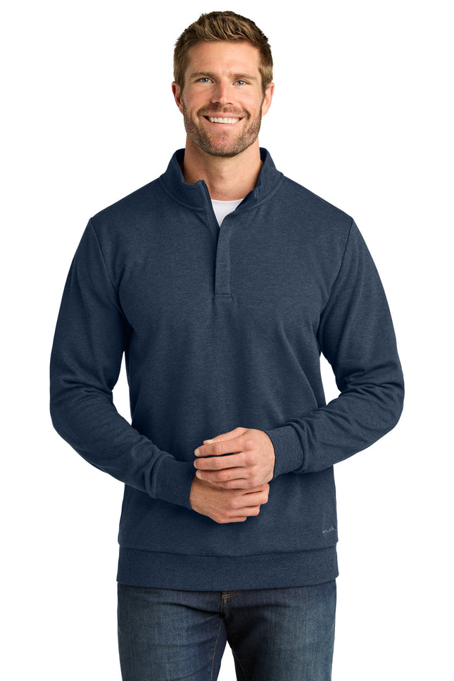 TravisMathew Ocean Villa 1/4Zip TMA41421 Blue Heather