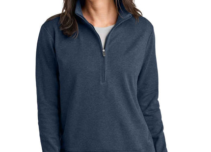 TravisMathew Women's Ocean Villa 1/4Zip TMA41428 Blue Heather