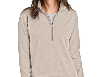 TravisMathew Women's Ocean Villa 1/4Zip TMA41428 Natural Heather 2XL