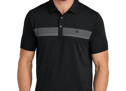 TravisMathew Glenview Stripe Polo TMA41462 Black