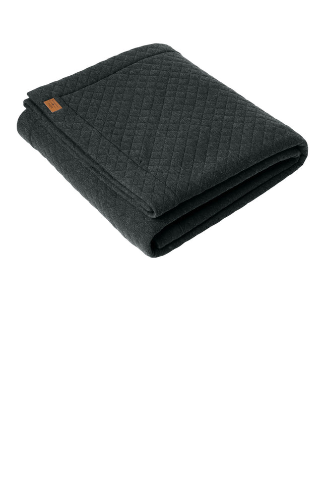 TravisMathew Diamond Quilt Blanket TMA41481 Dark Grey Heather OSFA