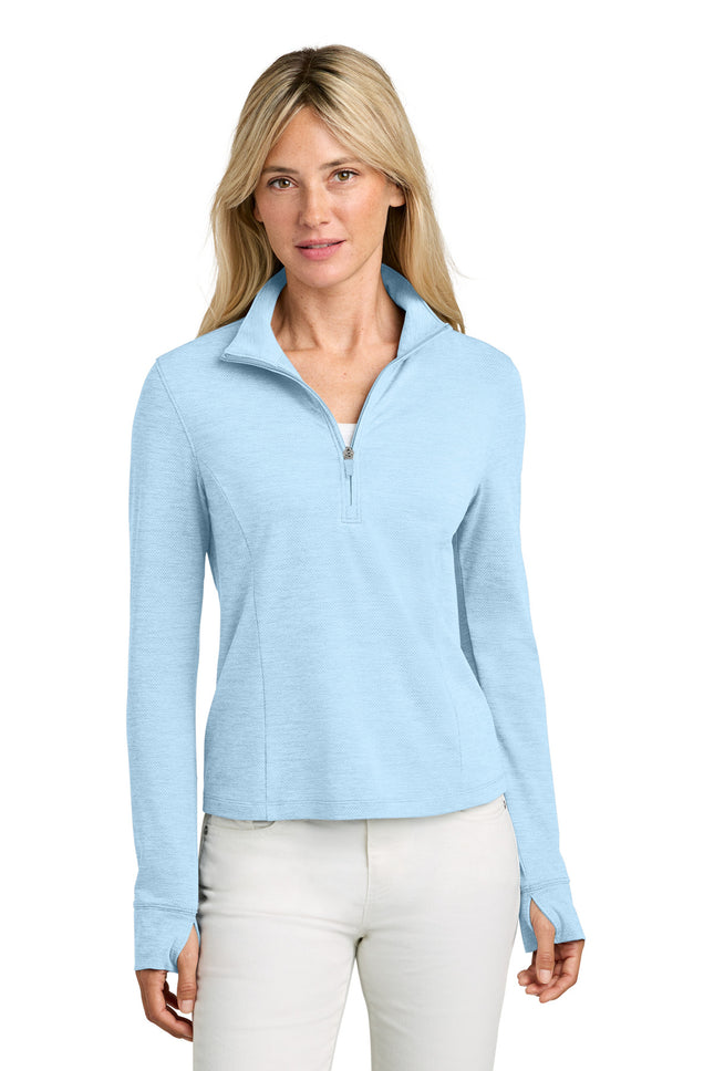 TravisMathew Women's Onward 1/2Zip TMA42778 Airy Blue Heather