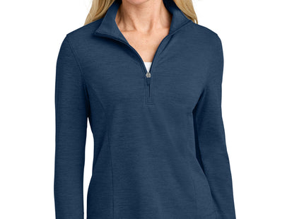 TravisMathew Women's Onward 1/2Zip TMA42778 Navy Heather