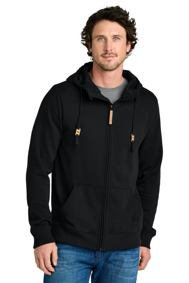 tentree Space Dye Fleece FullZip Hoodie TTCM4414 Meteorite Black